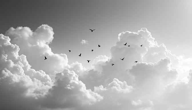 Birds Against Clouds Birds Against Clouds