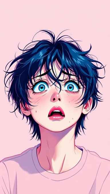 Shocked Anime Expression Shocked Anime Expression