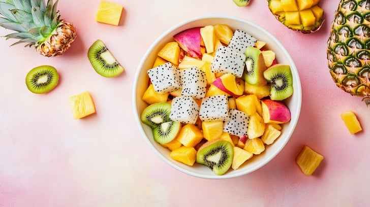 Colorful fruit salad