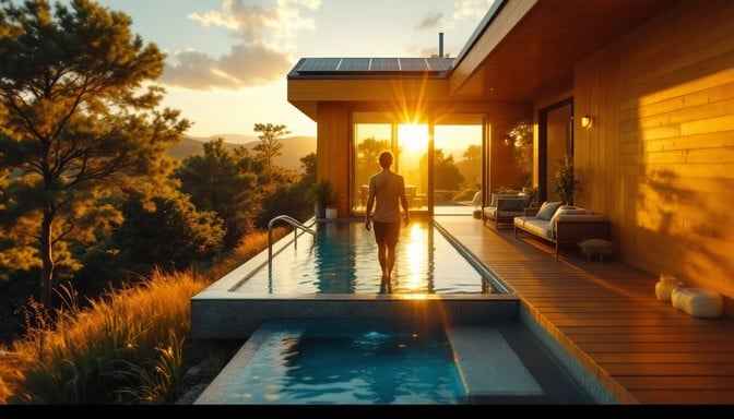 Sunset Pool Paradise