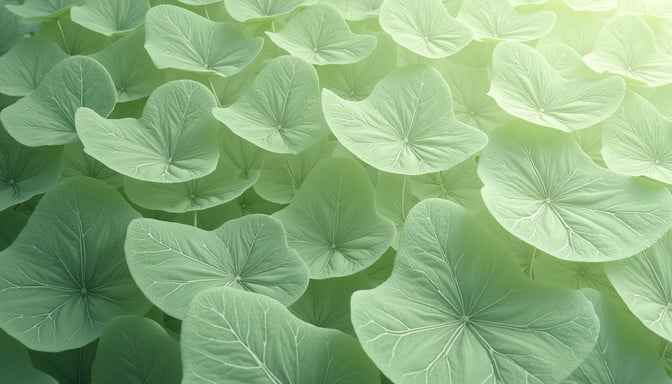Layered sage leaves