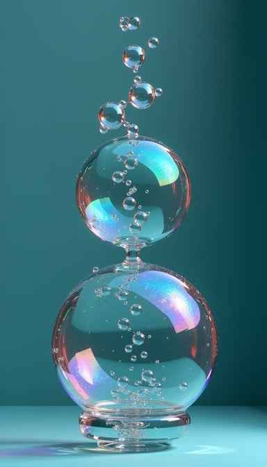 Iridescent Bubble Towers