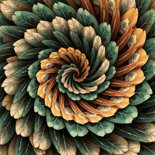Nature's Spiral Tapestry
