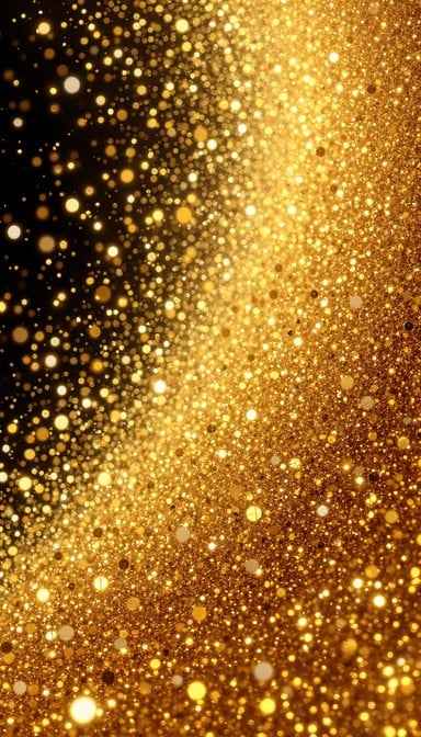 Cascading Golden Sparkles