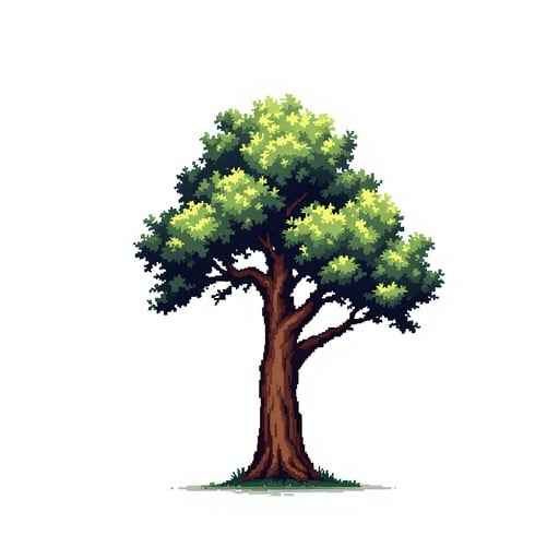 Majestic Pixel Tree