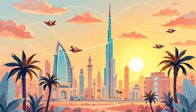 Magical Dubai Sunset