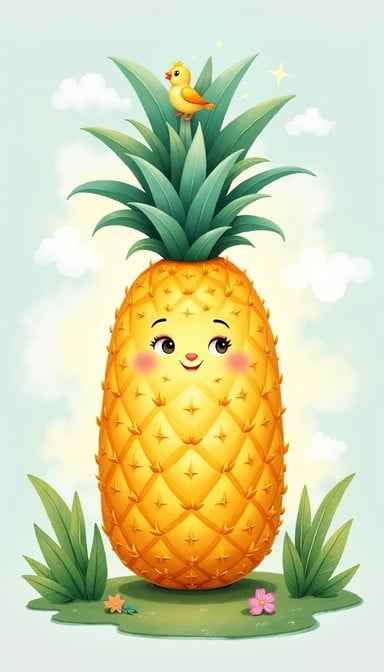 Happy Pineapple Friend