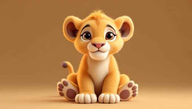Adorable Lion Cub