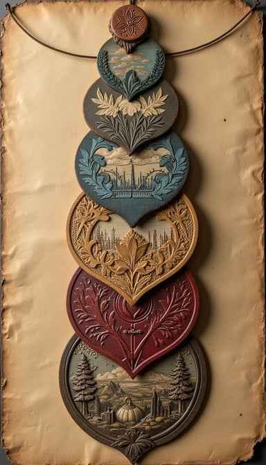Layered heart pendant