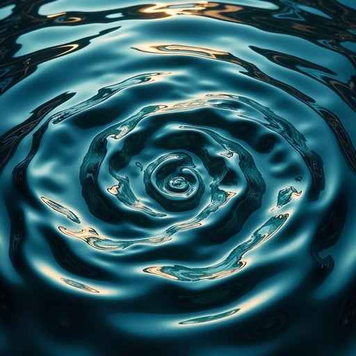 Hypnotic Water Spiral