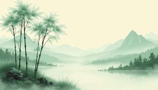 Misty Mountain Landscape Misty Mountain Landscape