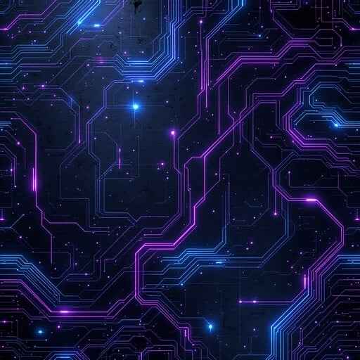 Neon Circuit Matrix