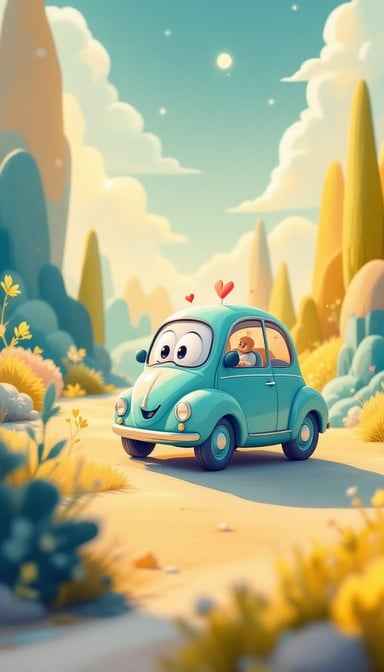 Magical Turquoise Car Magical Turquoise Car