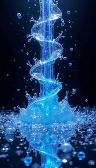 Luminous Aqua Vortex Luminous Aqua Vortex