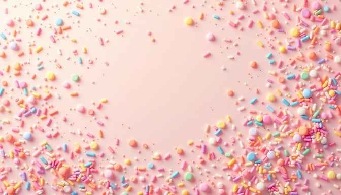 Scattered Rainbow Sprinkles