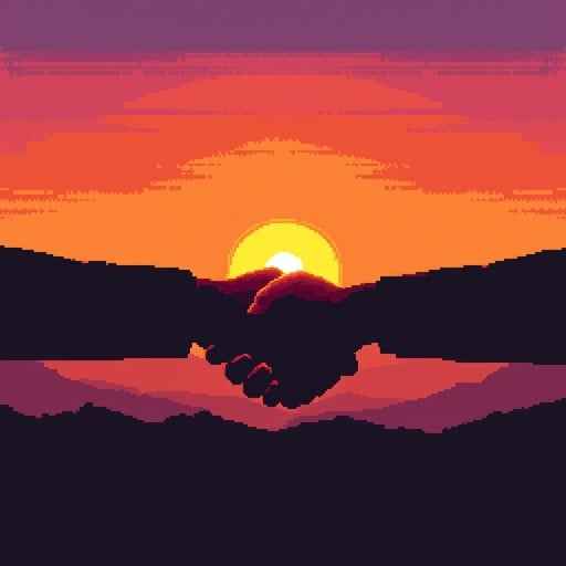 Unity At Sunset