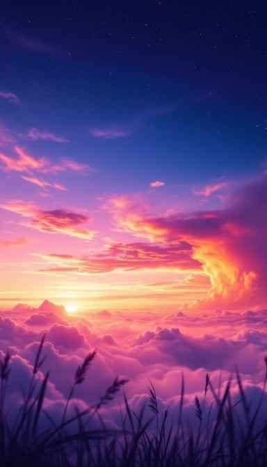 Sunset Above Clouds