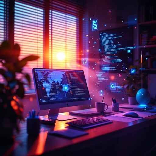 Sunset Tech Paradise