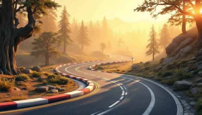 Misty Forest Road