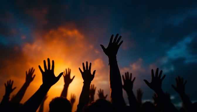 Hands Reaching Skyward Hands Reaching Skyward