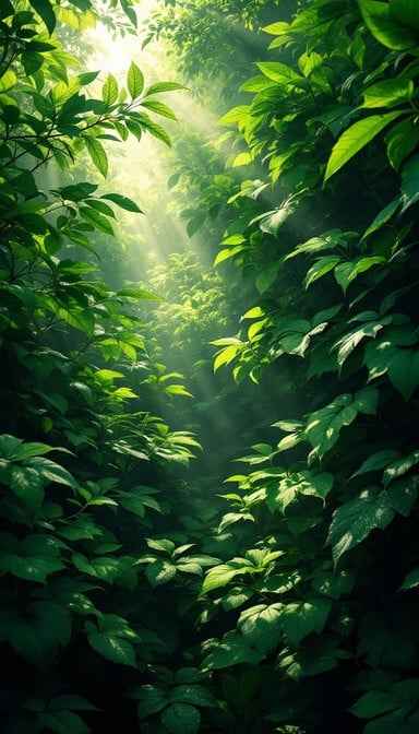 Sunlit Forest Layers Sunlit Forest Layers