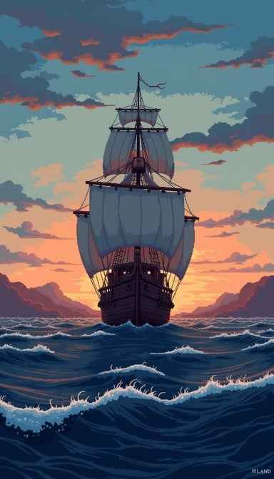 Majestic Sailing Ship