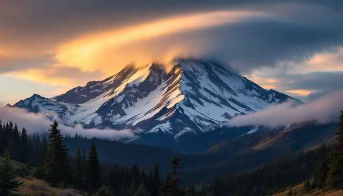 Majestic Mountain Sunset