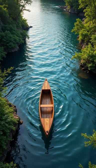 Tranquil Canoe Journey