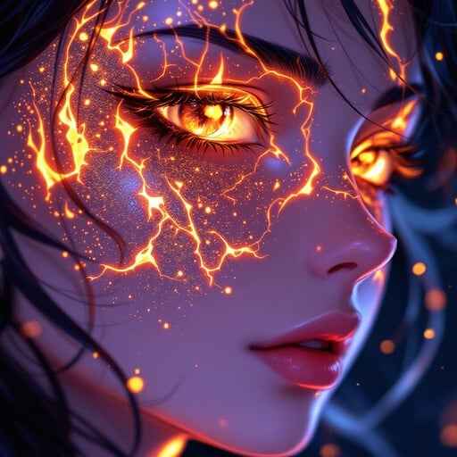 Glowing Ember Portrait