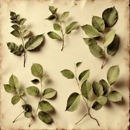 Vintage Botanical Leaves Vintage Botanical Leaves