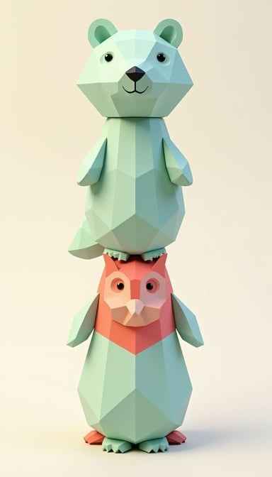 Geometric Animal Stack