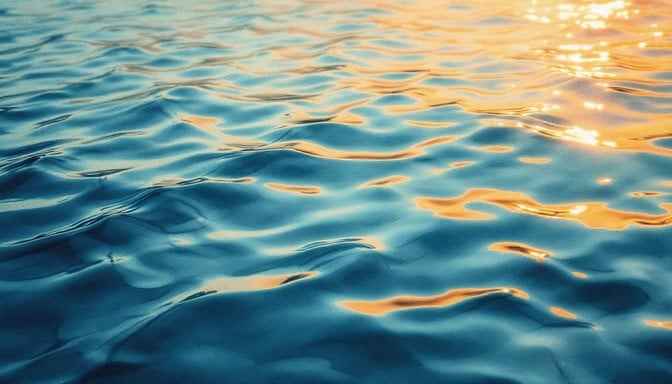 Rippling Golden Water