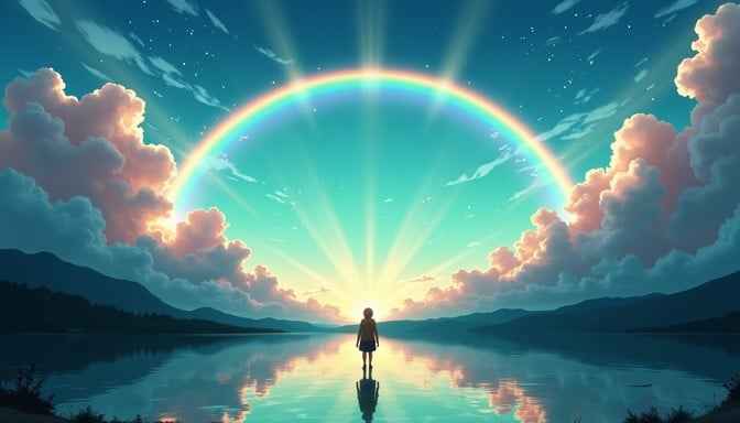 Rainbow Portal Reflection