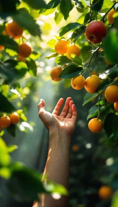 Harvesting golden fruit Harvesting golden fruit