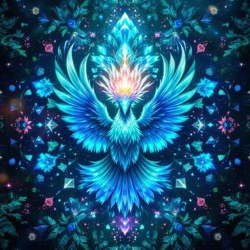 Mystical Phoenix Mandala