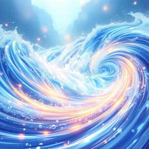 Swirling Azure Waters Swirling Azure Waters