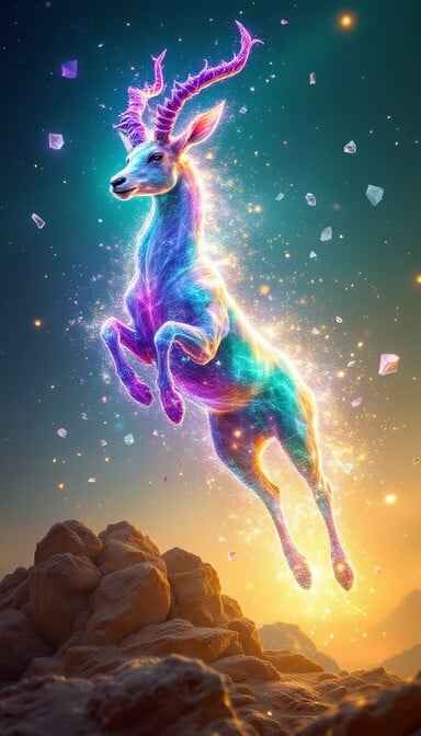 Cosmic Deer Ascends