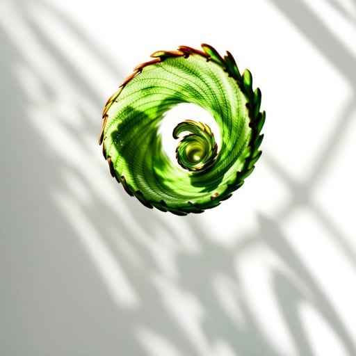 Elegant Jade Spiral