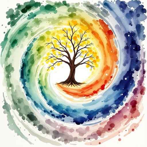 Seasonal Tree Spiral