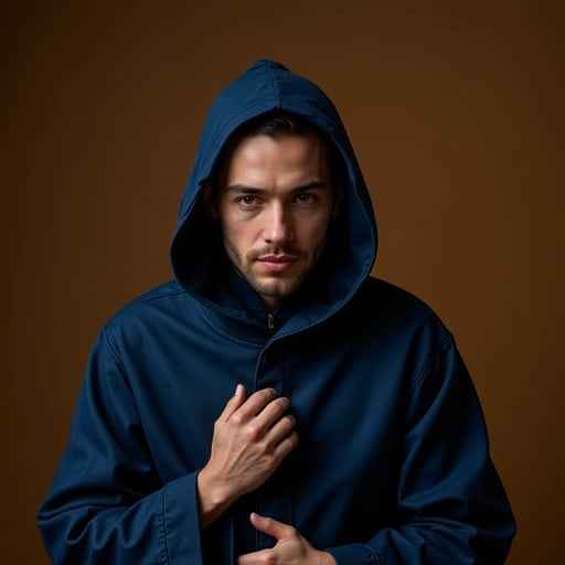 Contemplative Blue Hoodie