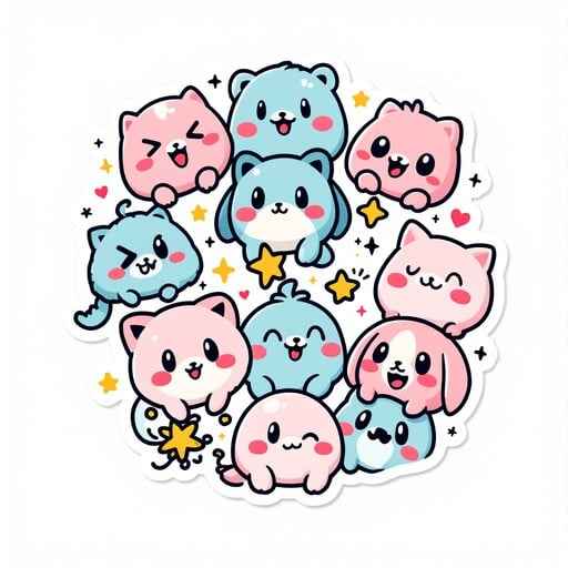 Kawaii Sticker Collection Kawaii Sticker Collection