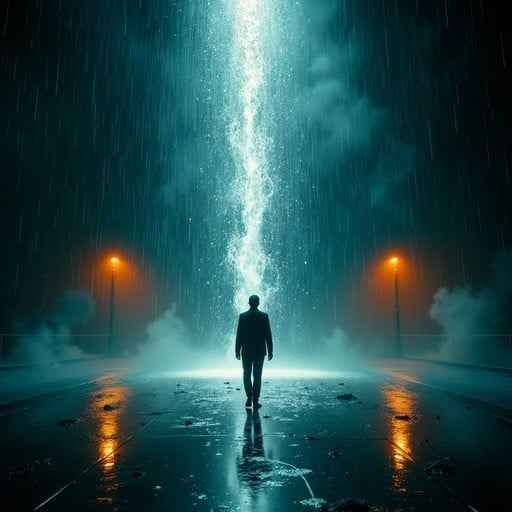 Solitary Light Encounter