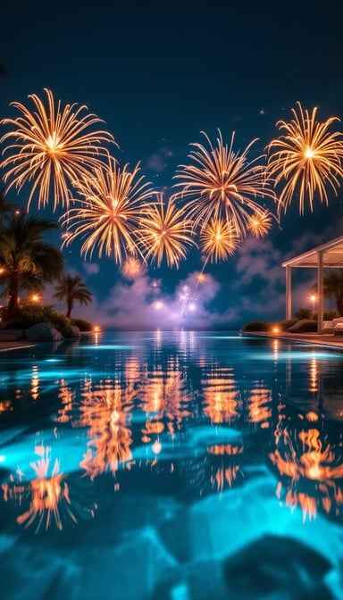 Reflective Fireworks Magic