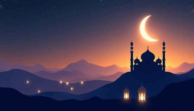 Sacred Moonlit Silhouette