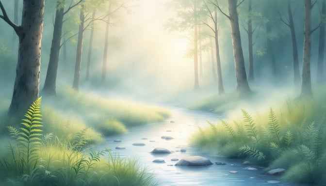 Misty Forest Dawn