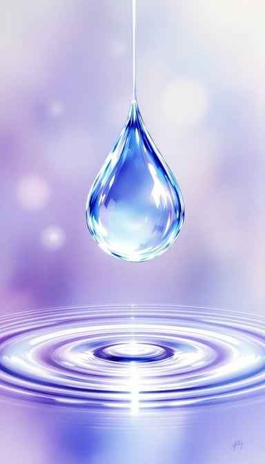 Crystalline Water Drop