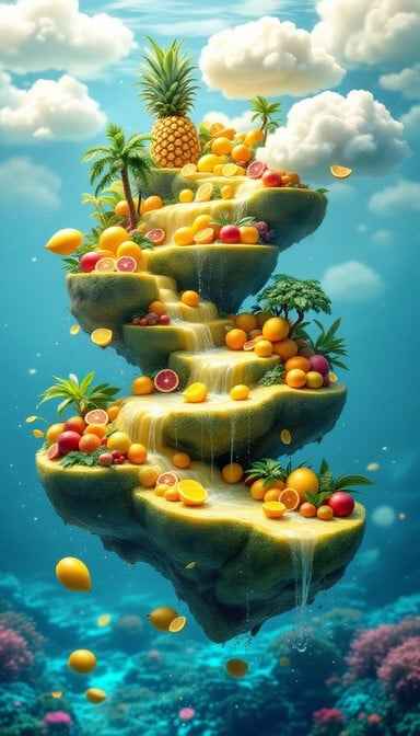 Floating Fruit Paradise