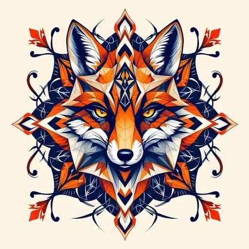 Geometric Fox Spirit
