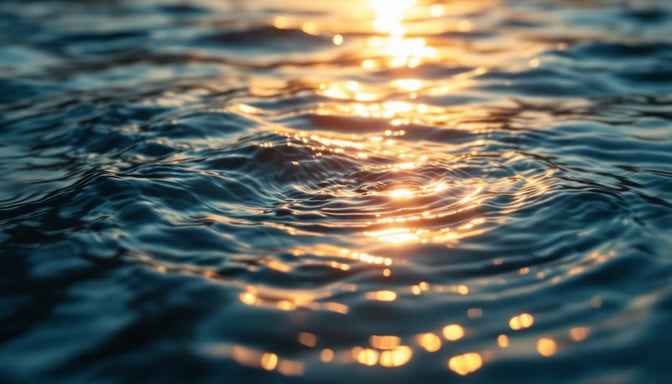 Sunlit Water Ripples Sunlit Water Ripples
