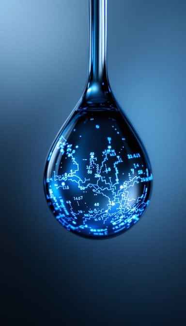 Glowing Water Drop